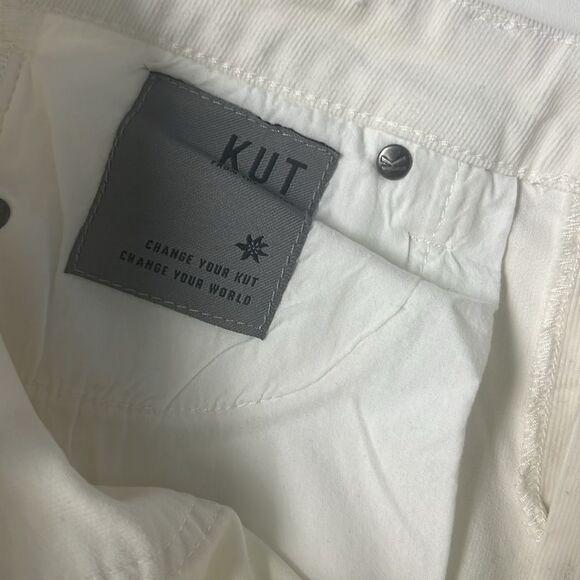 Kut from the Kloth Cream Corduroy Pant Size 6 NWOT - Picture 12 of 14